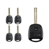 Keyless Entry Remote 4D68 chip Replacement for Lexus 2004-2006 RX330 2007-2009 RX350 3 Button,HYQ12BBT